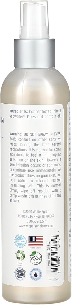 White Egret Earomatherapy Pure Magnesium Oil 3