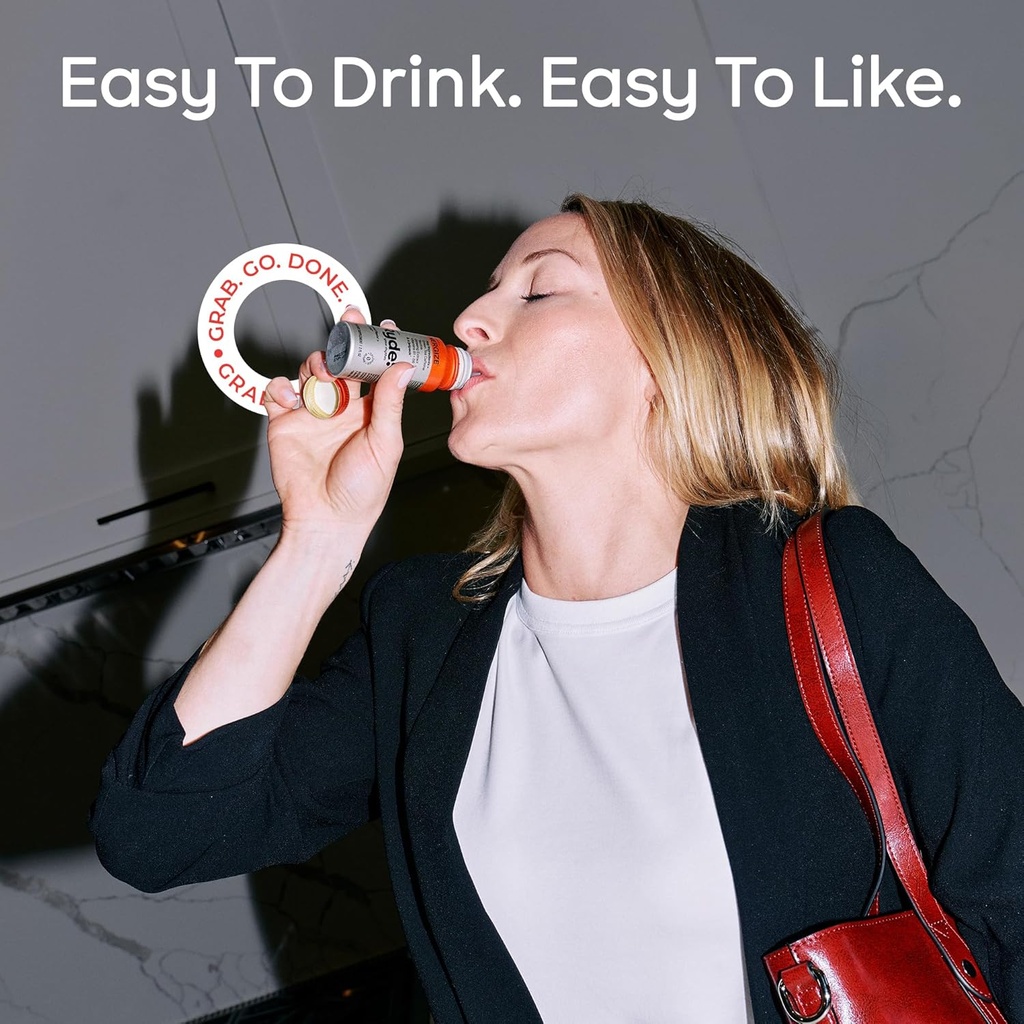 Ryde: Energize Shot | Tropical Flavor | Green Tea Caffeine, Taurine, Ginseng Extract & B Vitamins | 0 Calories, 0 Sugar | 2 FL OZ Shots | Boosts energy* (8 Pack) 6