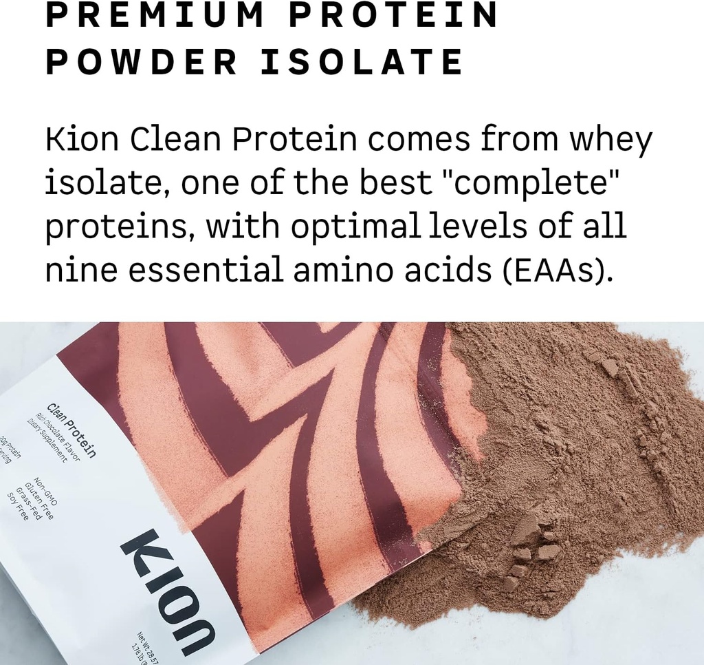 Kion Clean Protein | Grass-Fed & Pasture-Raised Whey Isolate Protein Powder | Smooth Vanilla | 30 Servings 4
