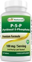 Best Naturals P5P Vitamin B6 (Pyridoxal 5 Phosphate) 100 mg/Serving - 120 Tablets - an Active Form of Vitamin B6. 2