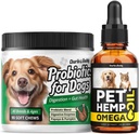Hеmp Oil for Dogs - Omega 3,6,9 for Skin + Probiotics Chews for Dogs 2