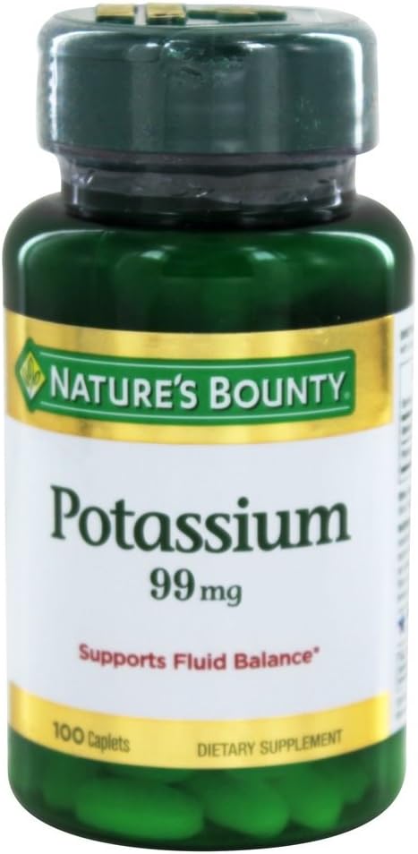 Nature's Bounty Potassium Gluconate 99mg, 100 Caplets (Pack of 6) 3