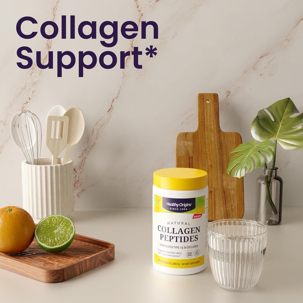 Healthy Origins Collagen Peptides (Grass-Fed, Non-GMO, 3rd Party Tested), 10.6 Oz (300 g) 5