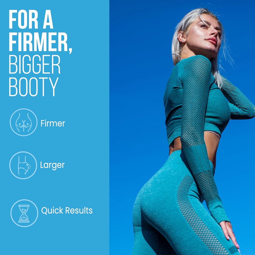 InstaBum Bum Enhancement Pills – Lift, Shape, and Fill Glutes – Fast Growth for Bigger Butt and HIPS – No Gummies. Visible Results in 1-2 Weeks 3