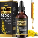 Mullein Drops for Lungs, Natural Mullein Leaf Extract, Respiratory Support & Lung Cleanse Herbal Supplement, Vegan - 2 fl oz 2