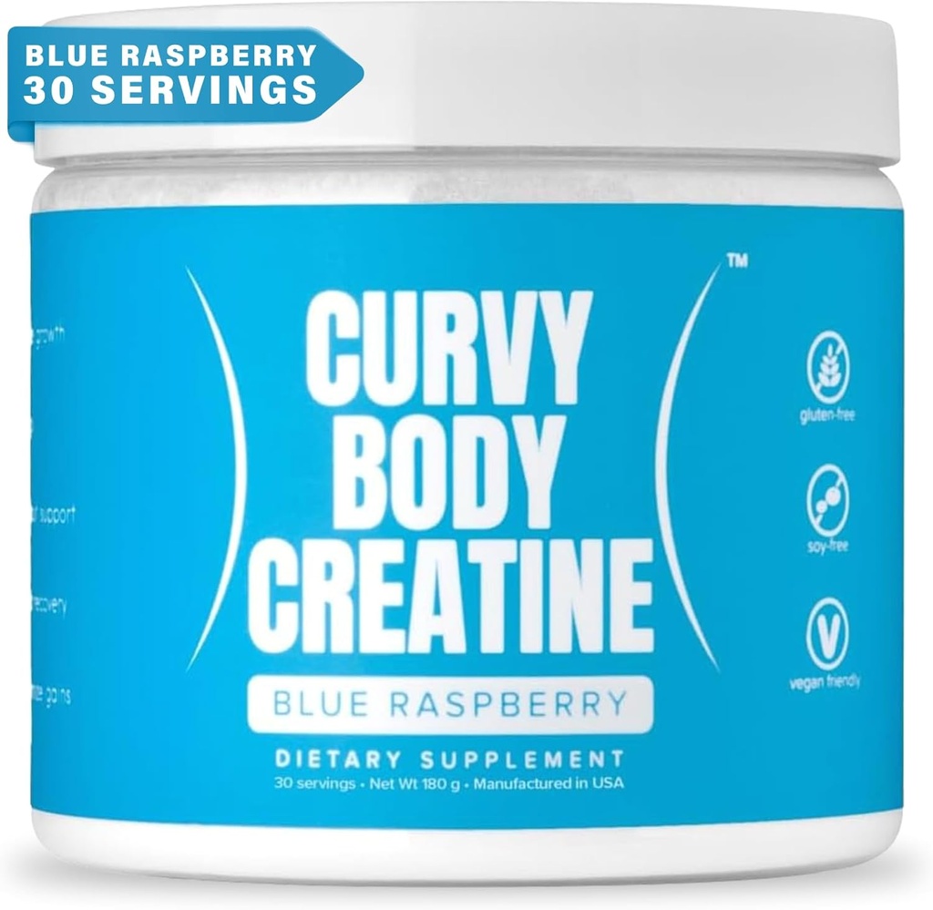 CBB Creatine Monohydrate Powder | Workout Support | Vegan | Kosher | Blue Raspberry Flavor 180 Grams (30 Servings) 2