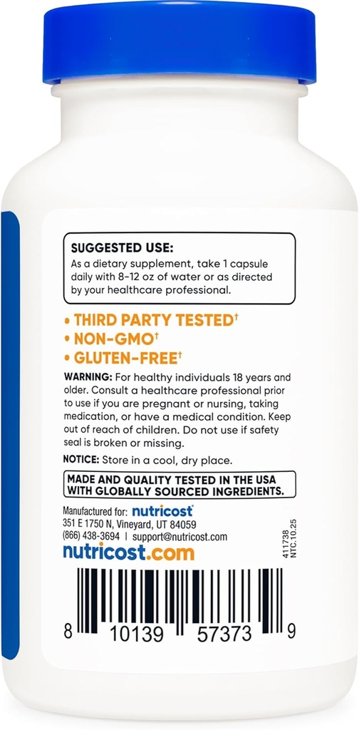 Nutricost Milk Thistle Capsules 300mg, 120 Capsules (80% Silymarin) - Gluten-Free & Non-GMO 5