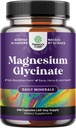 High Absorption Magnesium Glycinate Capsules - 500mg Magnesium Glycinate Per Serving for Calming Sleep Plus Muscle Bone & Nerve Support - Chelated 500mg GMP Certified 240 Count 2