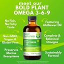 Bold Botanica Plant Omega 3-6-9, with Ahiflower Oil, Vegan Omega 3, Complete Plant-Based Omegas for Brain & Immune Health, Better Than Flax, Fish Free, Great Taste, Sugar-Free, Non-GMO, Liquid- 4 oz 3
