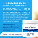 Leaky Gut Repair Gut Health Support Powder Glutamine Slippery Elm for IBS Heartburn Relief Bloating to Soothe Stomach for Women & Men Capsules (Unflavored) 180g 6