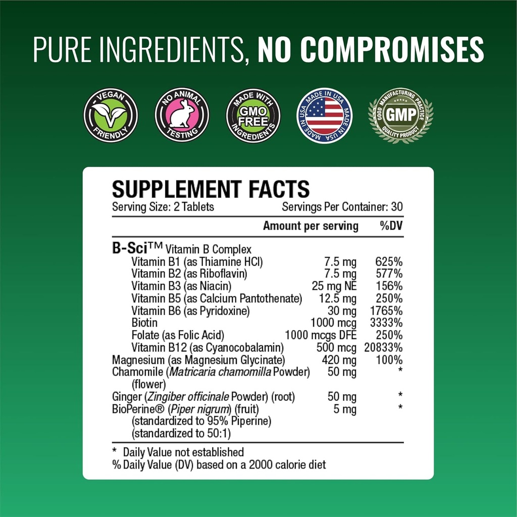 Approved Science Cramprin - High Absorption Magnesium, Vitamin B Complex, BioPerine - 6 Month Supply - 2 Bottles - Vegan 5