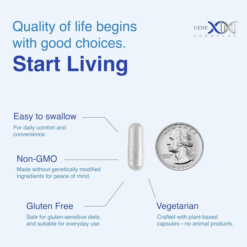 Genex Formulas TMG Supplement 1000mg (360 Capsules) - NSF Certified for Safety, Quality & Label Accuracy - Betaine Anhydrous Trimethylglycine - Liver Supplement - Gluten Free & Non-GMO - 30-Day Supply 6