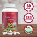 1st Aid Fruit-Veggies Supplement-Capsules Home-Essential Dietary-Supplements - 180Count Whole Food Fruit Vegetables Mixed Nutritional Supplements for Adults 5