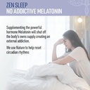 Zen Sleep | Non-Addictive Sleep Aid w/Adrenal Support. Contains Magnesium and Organic Herbs; Chamomile, Lemon Balm, Passion Flower, No melatonin 4