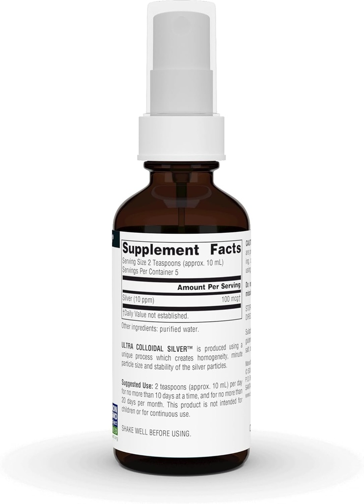 Source Naturals Ultra Colloidal Silver - Liquid Supplement for Immune System Support - 2 oz 4