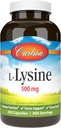 Carlson - L-Lysine, 500 mg, Supports Healthy Tissue & Muscle Development, 300 capsules 2