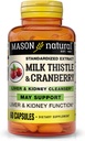 MASON NATURAL Milk Thistle/Cranberry Liver & Kidney Cleanser - Supports Healthy Liver & Kidney Function, Cleanse and Detox, 60 Capsules 2