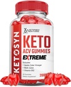 Justified Laboratories Ketosyn Keto ACV Gummies Extreme 2000MG Ketosyn Keto Gummies Apple Cider Vinegar Formulated with Pomegranate Beet Juice Powder B12 Vegan Non GMO 60 Gummys 2