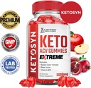 Justified Laboratories Ketosyn Keto ACV Gummies Extreme 2000MG Ketosyn Keto Gummies Apple Cider Vinegar Formulated with Pomegranate Beet Juice Powder B12 Vegan Non GMO 60 Gummys 4