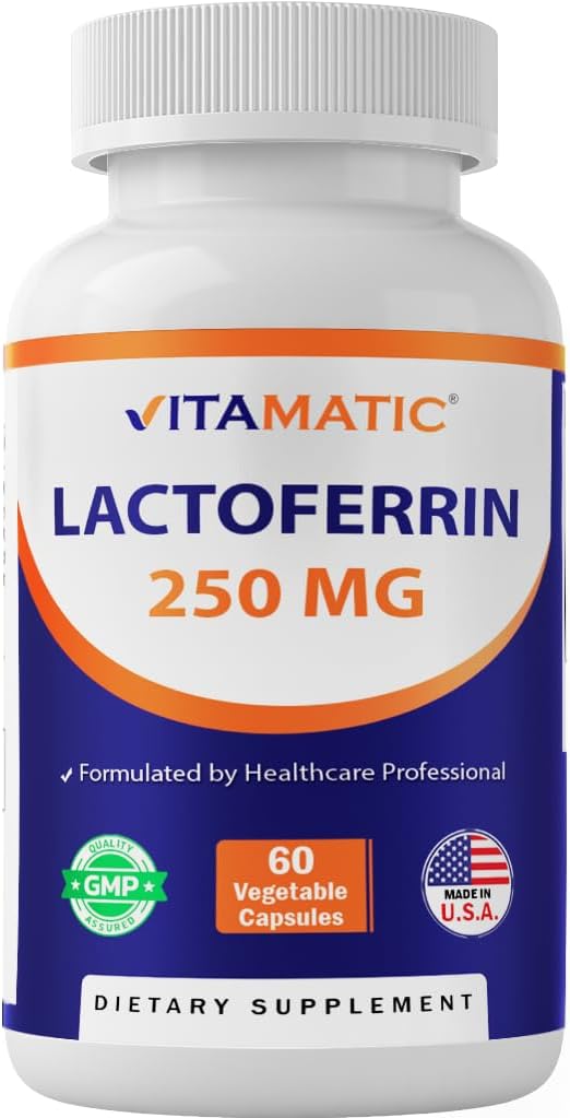 Vitamatic Lactoferrin 250mg – 60 Vegetable Capsules Promotes Healthy Immune Function* 2