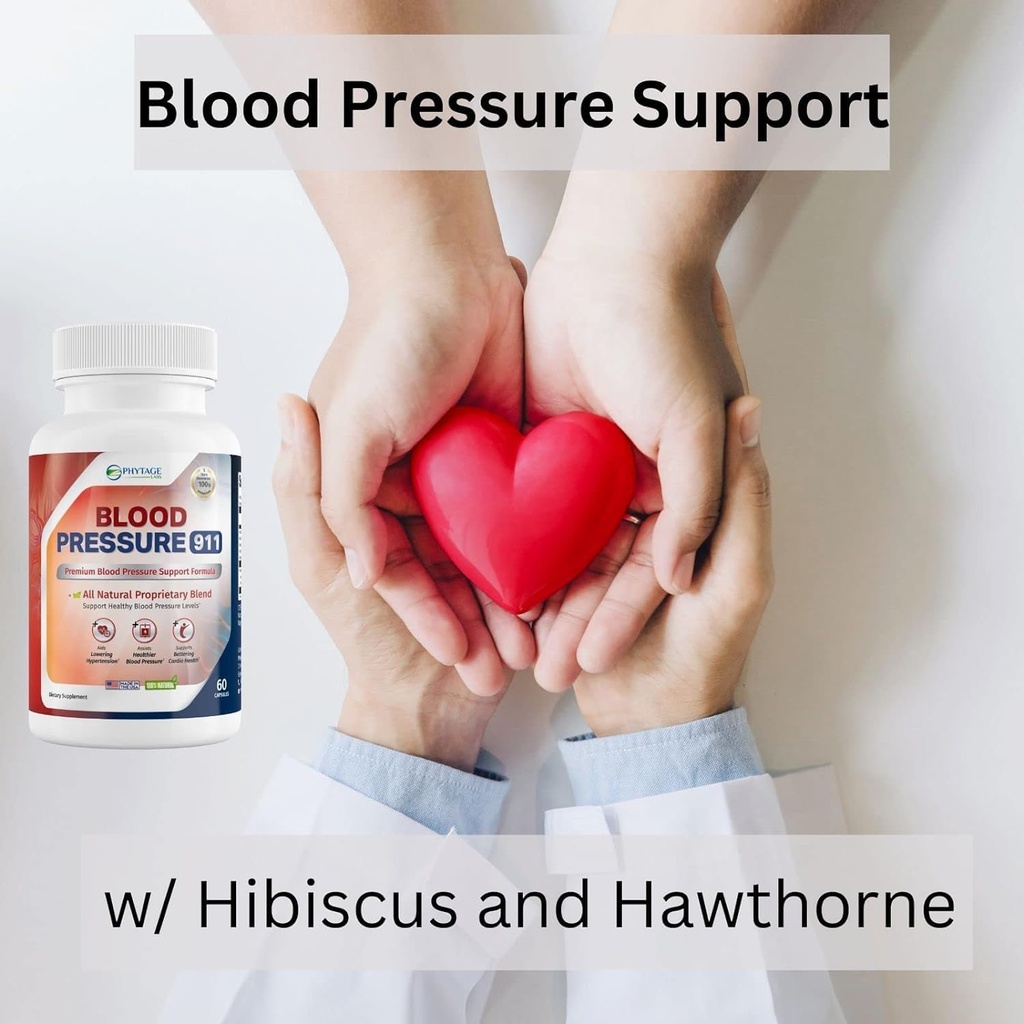 Blood Pressure 911 Premium Supplement - BP Support Pills. 3 Pack 3