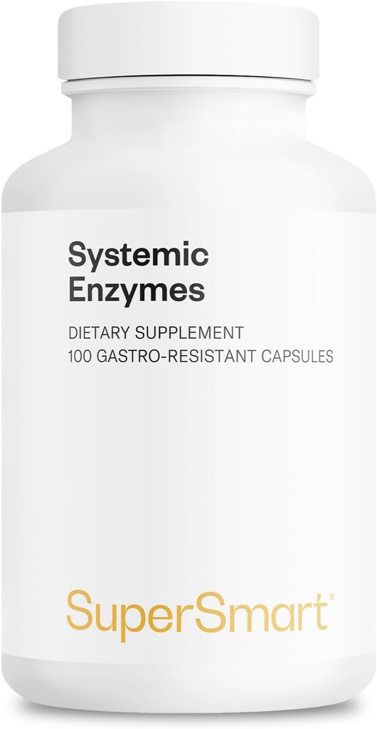 Supersmart Systemic Enzymes (High Potency) - with Bromelain, Protease, Lipase, Trypsin, Chymotrypsin, Peptidase, Pancreatin - Proteolytic Enzymes Complex | Non-GMO & Gluten Free - 100 DR Capsules 2