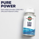KAL S.O.D. 2000 Antioxidant Supplement - Beef Liver Source - Enteric Coated for Maximum Assimilation - Lab Verified - GMP Facility - 60 Day Guarantee - 100 Servings, 100 Tablets 6
