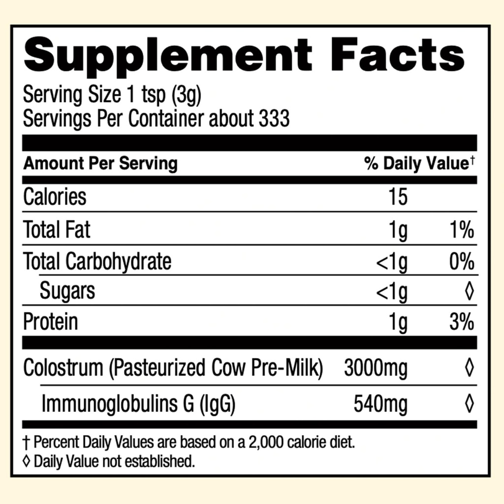 Surthrival: Colostrum Powder (1 Kilo, 2.2lbs), Immune Optimization & Recovery, Powdered Dietary Supplement, Gut Health, Immune Support, Keto Friendly 6