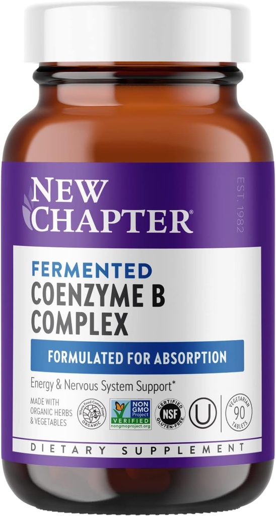 New Chapter Vitamin B Complex – Fermented Coenzyme B Complex Rich in Vitamin B12 + Vitamin B6 + Biotin + Made with Organic Ingredients - 90 ct 2