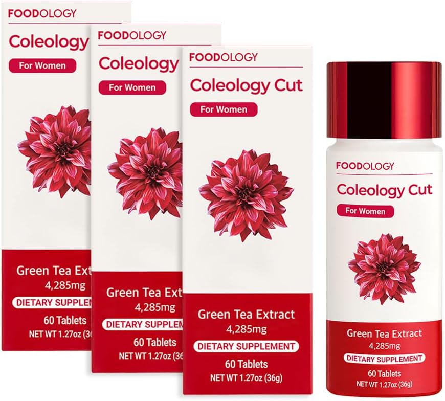 FOODOLOGY Coleology Cut (Pack of 3-180 Tablets, 90 Days) - Green Tea Extract, Vitamins & Minerals | Christmas Gifts 2