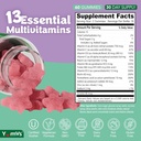 Multivitamin Gummies for Adults, Daily Gummy Vitamin for Women & Men, Immune Support Multivitamin Supplement, Ault Multi VIT Vitamin with Vitamins A, C, D, E, B-6, B-12, Zinc - 60 Gummies 3