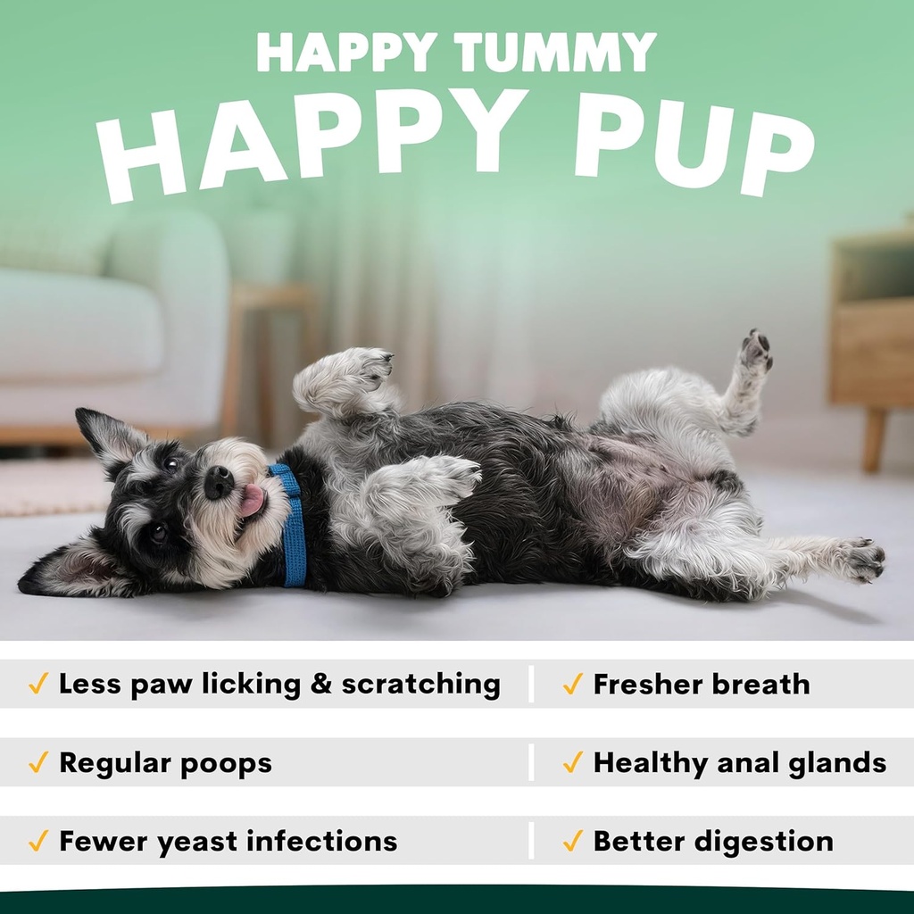 Probiotic for Dogs - Grain-Free Digestive Support Powder for Diarrhea, Bloating & Gas - Promotes Immune Support & Oral Health - Reduces Paw Licking, Allergies & Yeast Infections - 2.7 oz - 45 Scoops 4