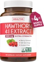 Super Potent Hawthorn Berry Extract Capsules - Hawthorn Berry Supplement Made from Extra Strength Concentrate to Support Heart and Digestive Health - Vegan Non-GMO & Gluten Free (4 Month Supply) 2