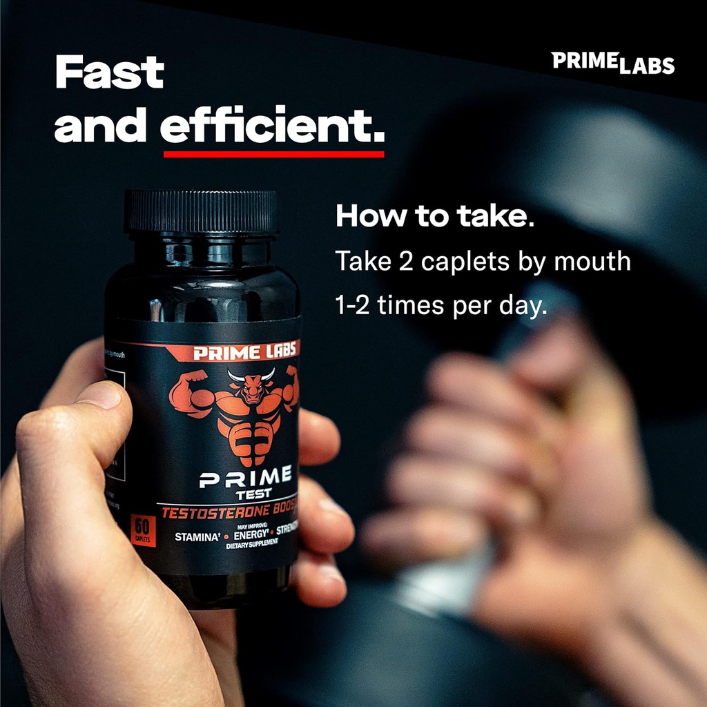Prime Labs Prime Test Testosterone Booster + Night Duty Sleep Supplement 3