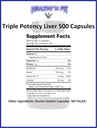 Healthy 'N Fit Triple Potency Liver (500 Capsule Mega-Value) - Pure Argentine Desiccated Beef Liver. Grass Fed, Hormone Free, Pasture Raised, No Fillers. 6