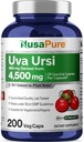 NusaPure Uva Ursi 10:1 Extract, 450 mg Equivalent to 4,500mg 200 Vegetarian caps (Non-GMO, Vegan) Bearberry 2