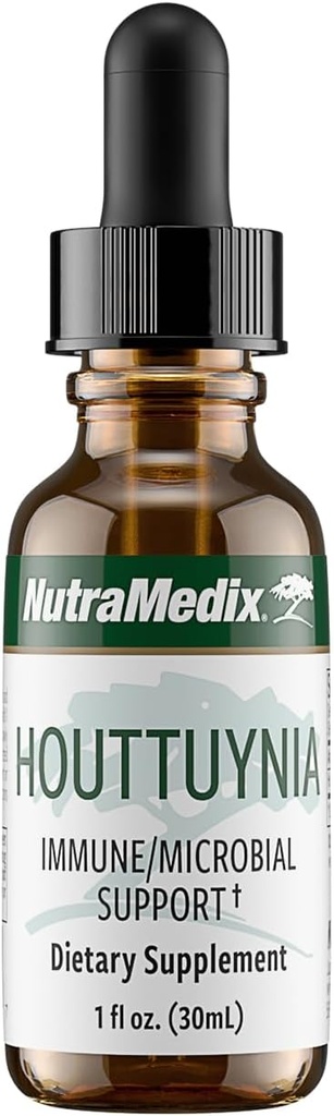 NutraMedix Houttuynia - Gastrointestinal, Immune System & Microbial Support Tincture - Helps with Digestion, GI Health & Body Detox Cleanse - Plant-Based Liquid Drops (1 oz / 30 ml) 2