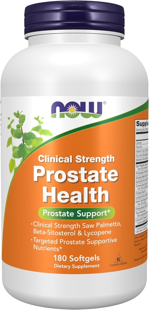 NOW Foods Supplements, Prostate Health, Clinical Strength Saw Palmetto, Beta-Sitosterol & Lycopene, 180 Softgels 2