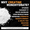 It's Just! - Creatine Monohydrate Powder, Pure Creatine Powder, Made in USA, 3rd Party Lab Tested, 5g Per Serving, Scoop Included, No Fillers, No Added Flavor (Unflavored, 200g / 40 Servings) 5