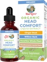 USDA Organic Head Comfort Liquid Extract Herbal Blend by MaryRuth's | Ginger Root | Willow Bark | Feverfew Whole Plant | Meadowsweet |Traditional Herbs | Non-GMO | Vegan | Gluten Free | 1 Fl Oz 2