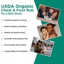 Wellements Organic Baby Chest & Foot Rub for 3 Months+ (1.8 Fl Oz) | Soothes & Comforts | Baby congestion relief* with Eucalyptus and Lavender | Free From Petroleum, Menthol and Artificial Fragrance 5