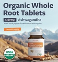 USDA Organic Ashwagandha Supplement - High Potency Ashwagandha Pills Made With Organic Black Pepper for Enhanced Absorption - Vegan Non-GMO Made in the USA & Lab Verified (2 Months Supply) 3