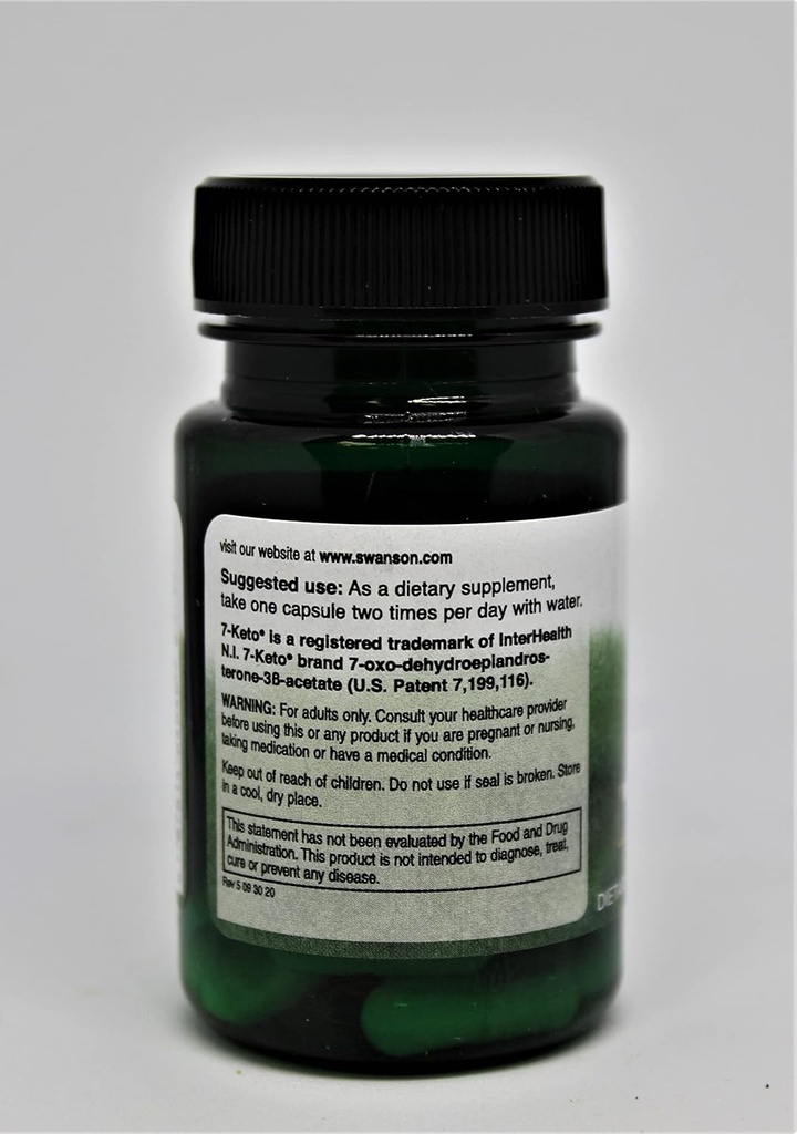 Swanson Diet 7-Keto DHEA 100 MG 30 CAPS 4