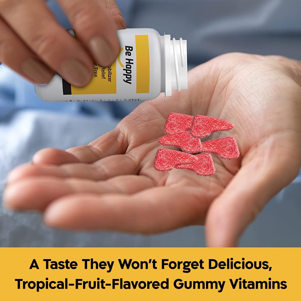 NAVEH PHARMA Be Happy Saffron Supplements for Adults – Stress-Relief, Focus Gummies with Saffron Extract, Vitamin D, and Vitamin B12 – Great-Tasting, Sugar-Free Mood Support Supplement, 60 Ct. 4