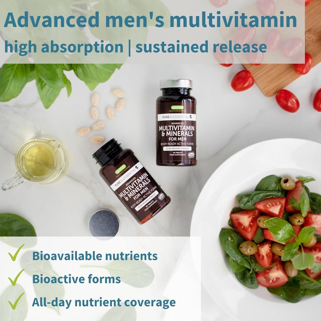 Neurobalance + Multivitamin & Minerals for Men Vegan Bundle, High Absorption Zinc, Magnesium & B6 Supplement + Sustained Release Multivitamin by Igennus 4