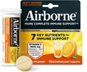 Airborne 1000mg Vitamin C with Vitamin D & Zinc, Sugar Free Multivitamin Immune Support Supplement, Antioxidants Vitamins A C & Vitamin E, 10 Effervescent Tablets, Zesty Orange Flavor 2
