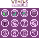 Probiotics for Women - Supports Digestive & Vaginal Health with D3, Prebiotics & Cranberry - Defends Against UTI & Yeast - 15x More Effective Than Regular Capsules (60 Count) 5