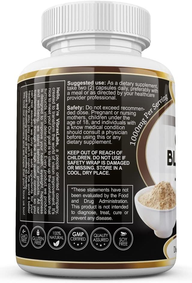 Black Maca Root Powder Capsules for Men & Women – 100% Wildcrafted Peruvian Gelatinized 1000mg, Supports Healthy Energy & Performance, High Potency & Absorption, Non GMO, 90 Capsules, Made in USA 2