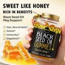 MAJU's Black Seed Oil Gummies with Honey 90ct, 500mg BSO Gummy, Black Cumin Seed Nigella Sativa Oil, Cold-Pressed, Potent Formula, 90ct 5