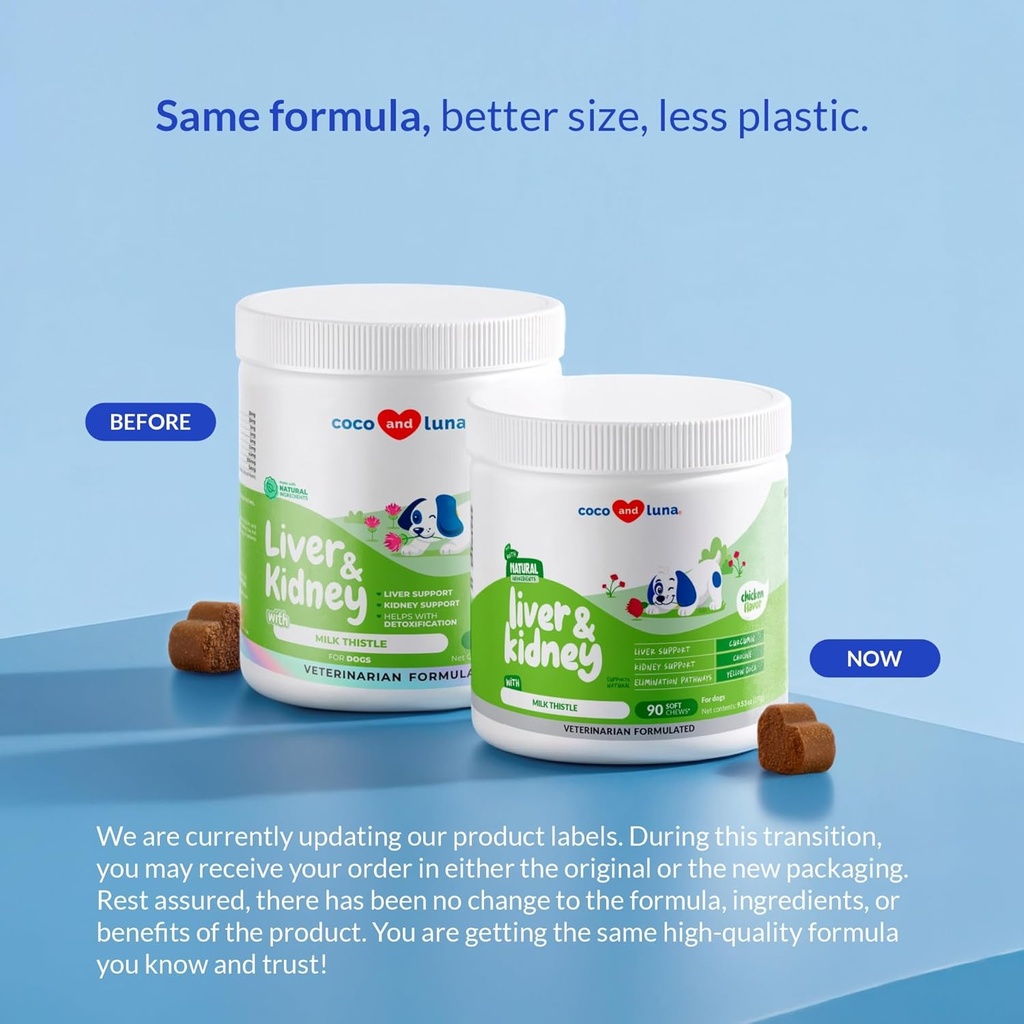 Milk Thistle for Dogs - 90 Soft Chews - Liver and Kidney Support - Hepatic Support with EPA & DHA - Detox - Liver Supplement for Dogs with Choline and L-Arginine. 3